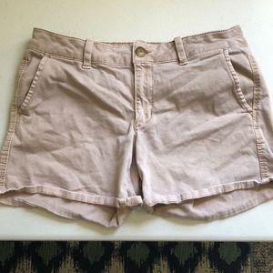 Khaki Shorts-American Eagle-Midi-Size 10
